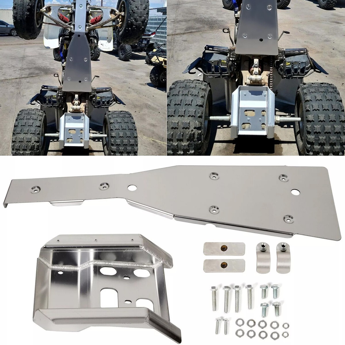 Full Chassis Glide & Swing Arm Skid Plate Guard Combo For KAWASAKI