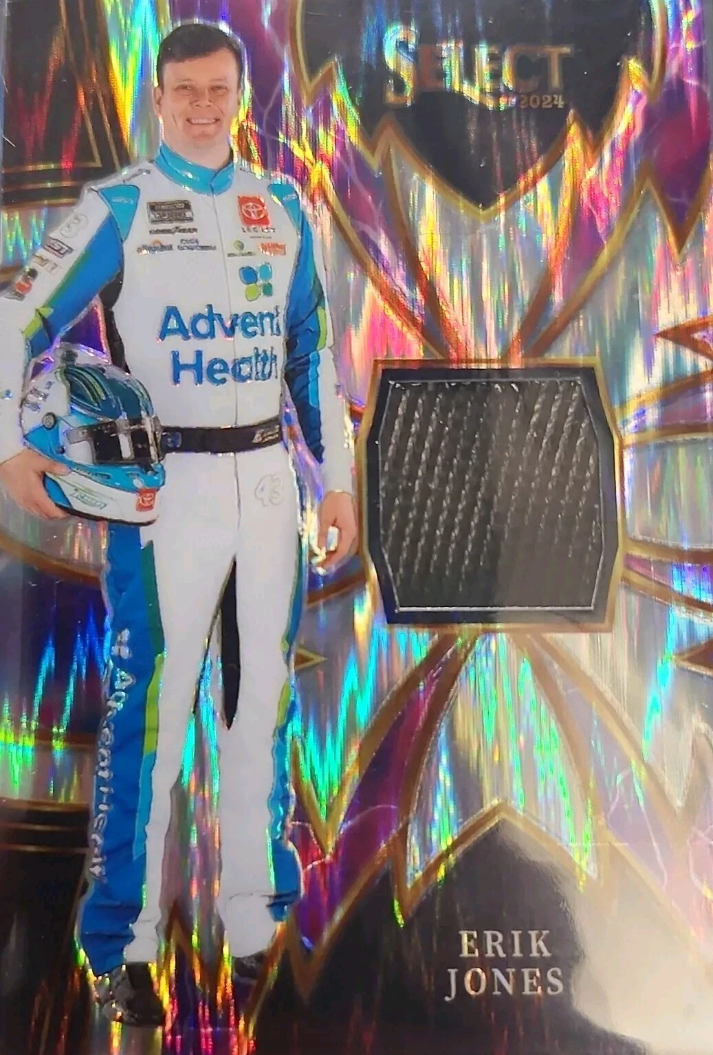 2024 Panini Select - Sparks Flash Prizm #S-EJN Erik Jones (MEM)