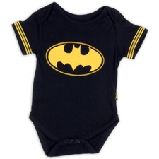 Batman Infant Boy's Creeper Logo Black Bodysuit
