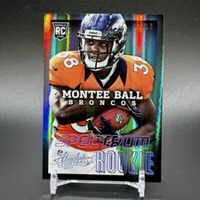 2013 Absolute Spectrum Platinum #d /10 Montee Ball RC Both Hands on Ball Rookie