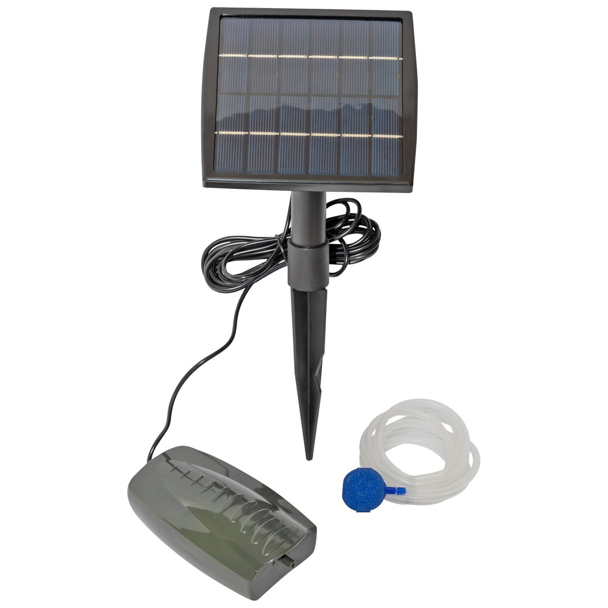 Oxbridge Air Stone Aerator Pond Water Oxygenator Solar Powered