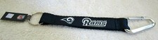 Los Angeles Rams Blue Nylon NFL Carabiner 9" Lanyard Fob Key Ring-Brand New