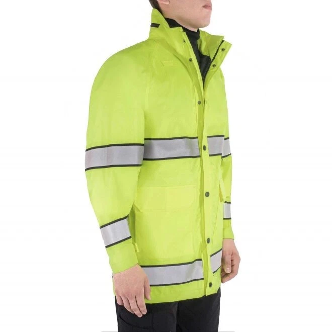 BLAUER 3XL ALL SEASON REFLECTIVE RAIN COAT JACKET B.DRY WATERPROOF HI-VIS 26950 - Image 4 of 4