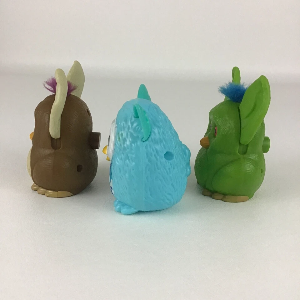 Lote de 3 figuras coleccionables de comida para niños Furby Burger King juguete mascotas 2005 Hasbro F3 Foto 2 de 4