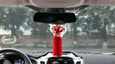 A Set New Vip Car Charm Jdm Fusa Red Kiku Jp Knot White Kin Tsuna Rope