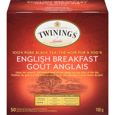 2-Pack Twinings 50ct English Breakfast