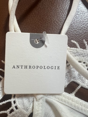 NUOVO By Anthropologie donna bralette occhiello floreale avorio #1847 - Foto 4 di 5