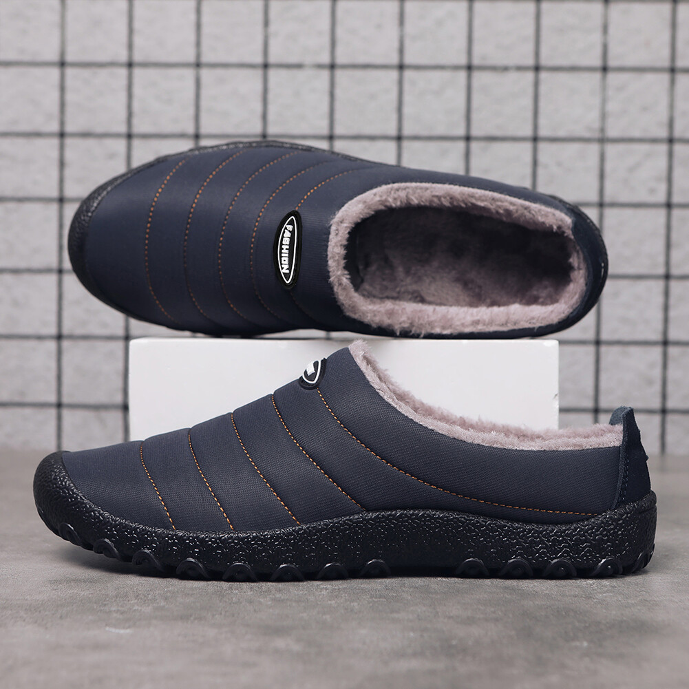 APL Plush Ho Slippers Waterproof Furry Home Slippers Non Slip for Indoor Outdoor