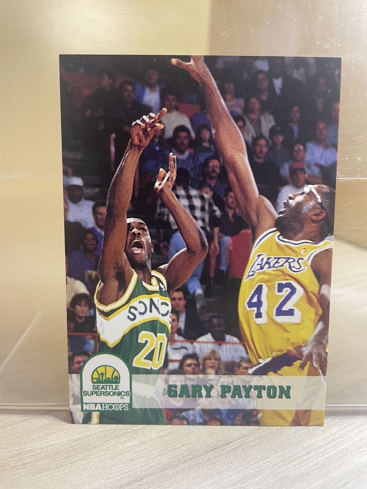 1993 Hoops #210 Gary Payton Seattle SuperSonics