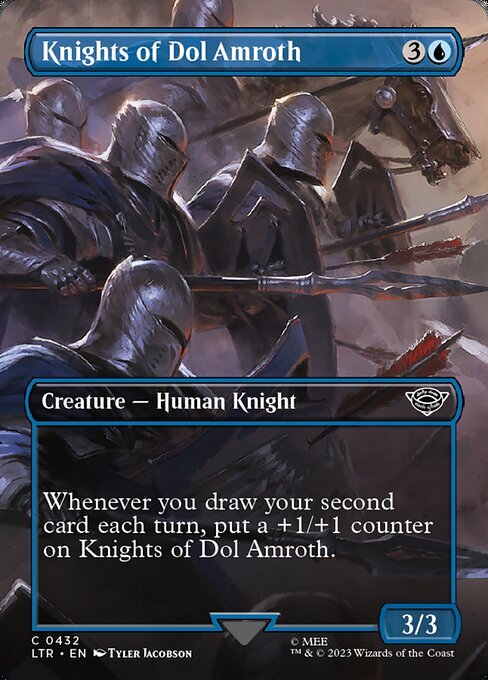 MTG ドル・アムロス/Dol Amroth【サージFoil】英 1x Knights of Dol Amroth - Extended Art NM Eng MTG - LOTR: Tales