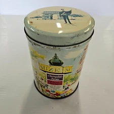 Vintage E. Cherry Sons &Co Cherrydale Farms Peanut Crunch Tin with lid