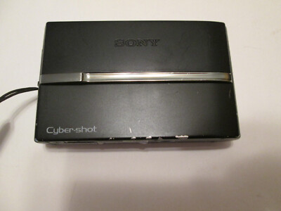 SONY Cyber-shot DSC-T9 6MP Black Steady Digital For Parts BROKEN