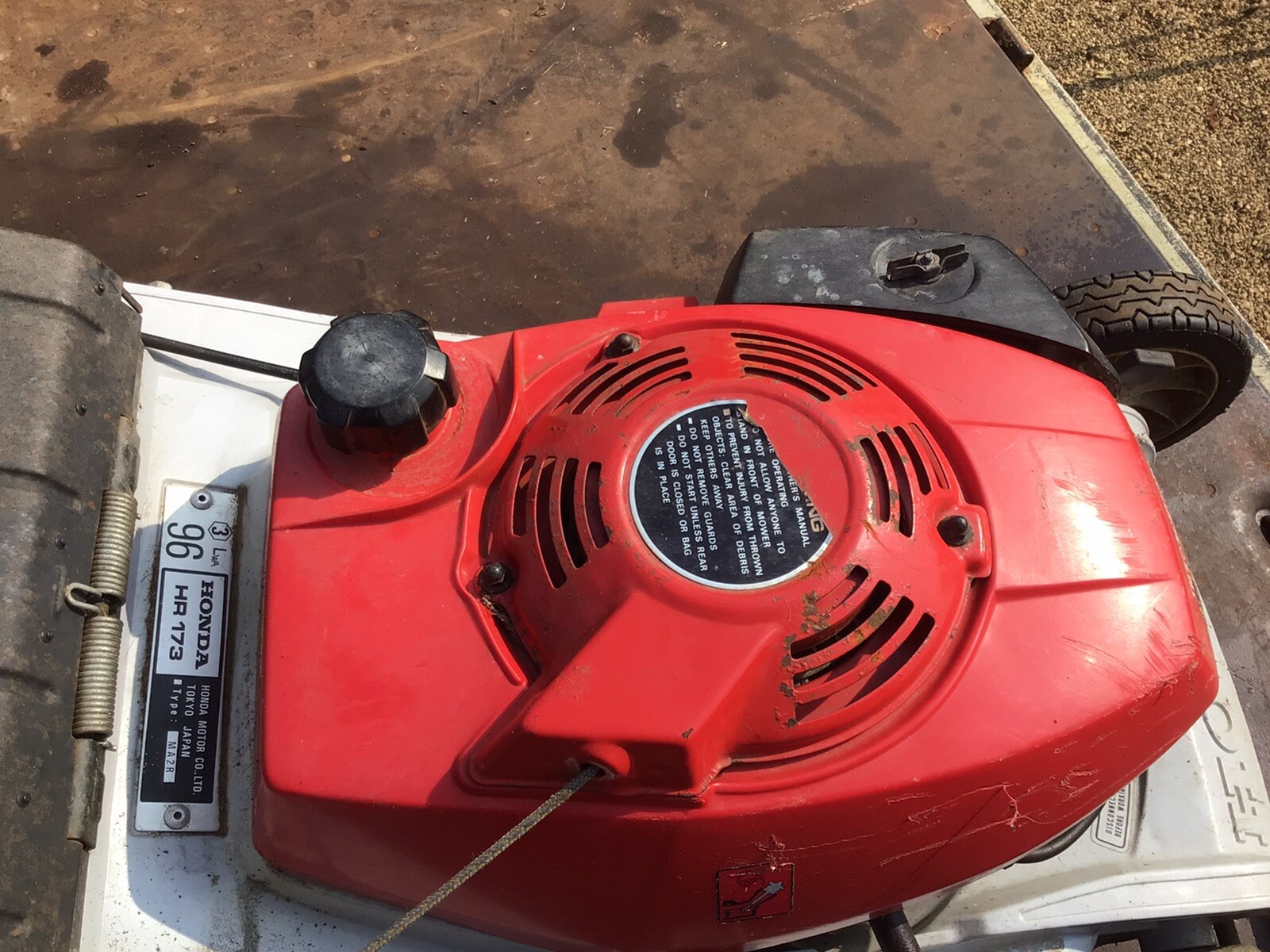 Honda HR173 Mower GV100 Breaking For Parts Message For Prices And