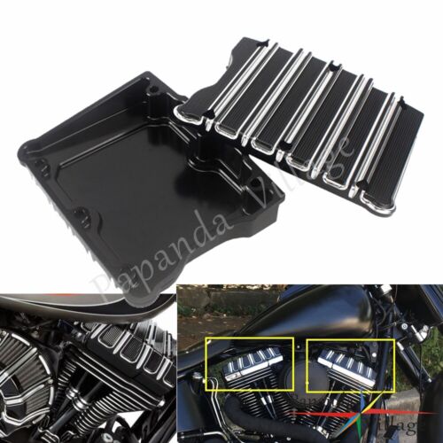 Rocker Box Top Cover Black Fits Harley Touring Glide Softail Dyna FXDF Twin Cam - Afbeelding 1 van 6