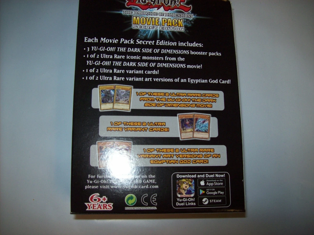 Yugioh The Dark Side Of Dimensions Movie Pack Secret Edition.