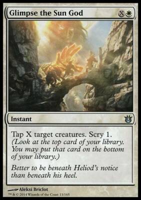 Magic the Gathering MTG Glimpse the Sun God (13) Born of the Gods   LP