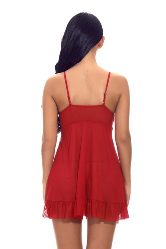 Women's Sexy Lingerie Lace Sheer Cupless Slip Dress G-string Nightwear Sleepwear - Picture 22 of 37