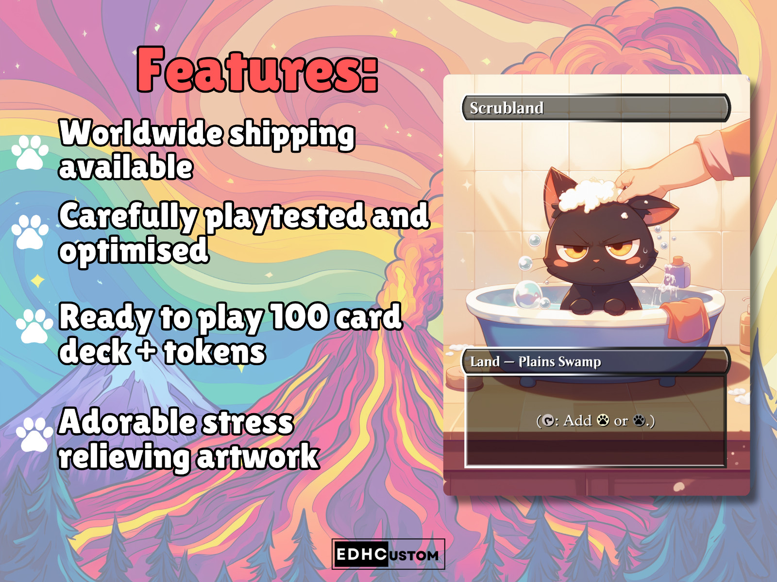 Dragon Tribal Commander Deck MTG EDH Chibi Anime Style Proxy Deck