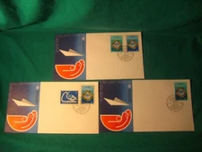 13c/25c-First Day Issue-UN-NY-ICAO-Scott #298-99-Geneva Cachet-Lot of 3