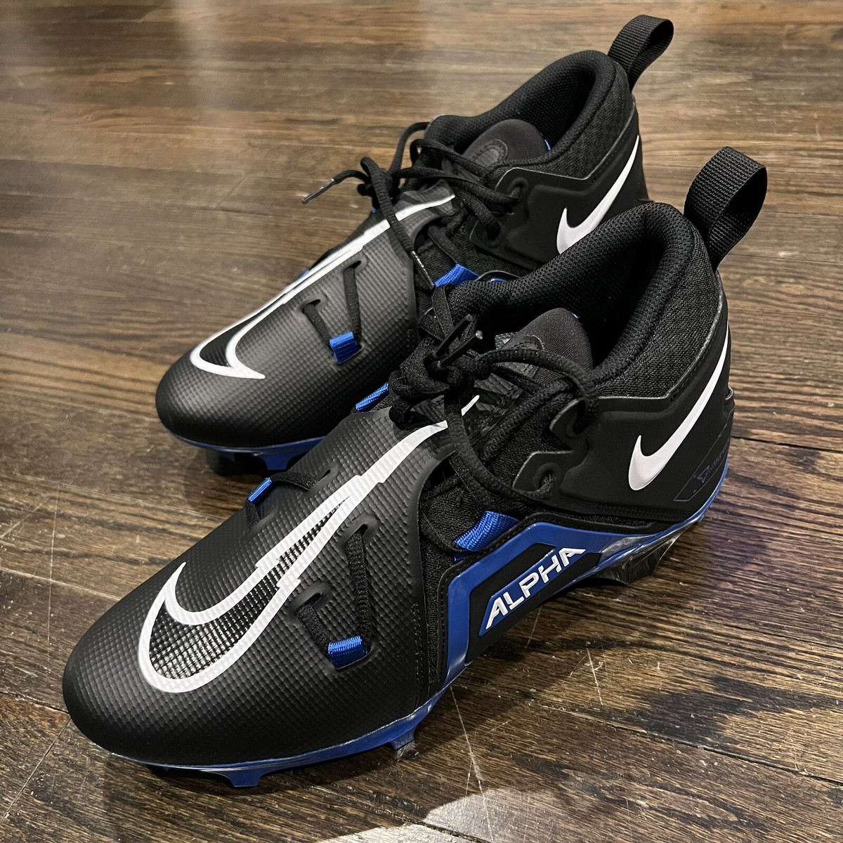 Nike Alpha Menace Pro 3 Football Cleats Black Blue CT6649-007