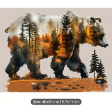 Diamond Art Bear In The Forest 40cmx30cm