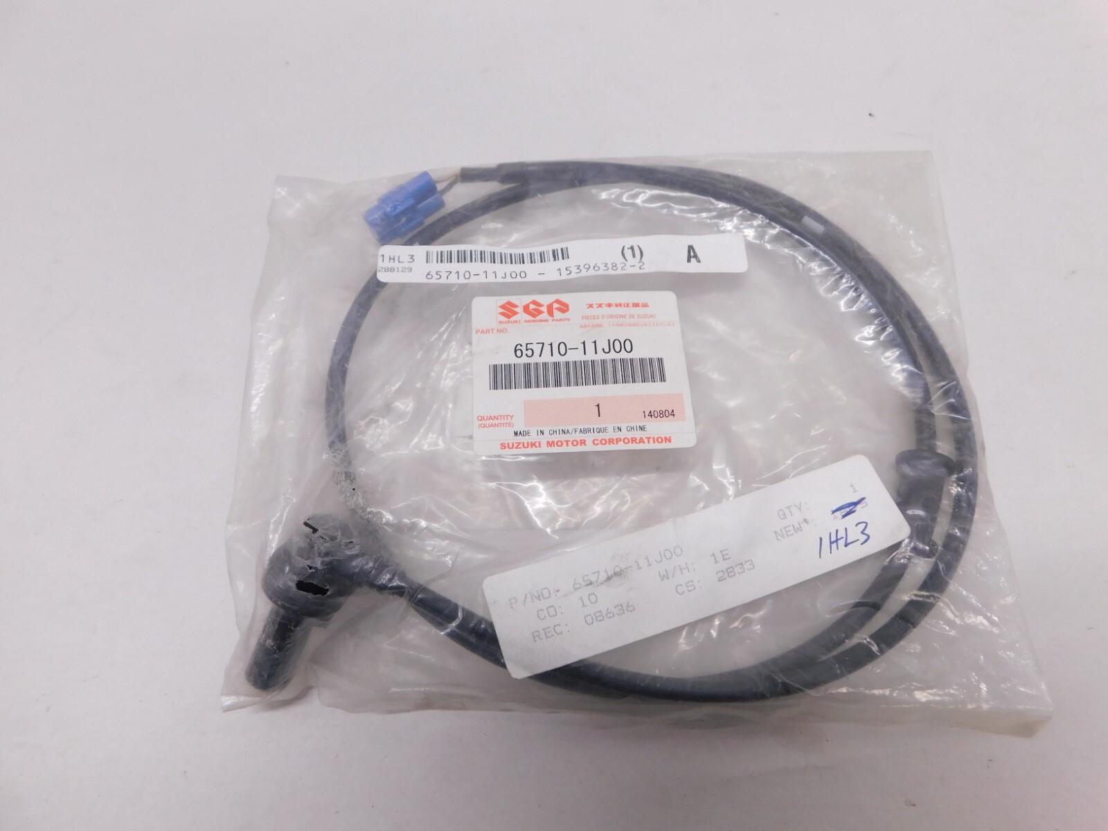 S138T1 65710-11J00 NOS OEM Suzuki Front Wheel Sensor ABS V-Storm 