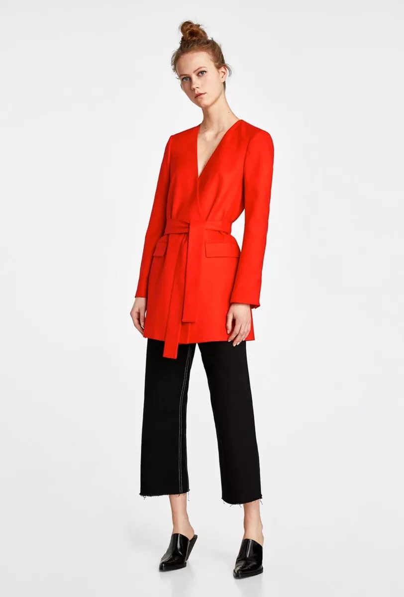 Zara blazer style dress with best sale belt