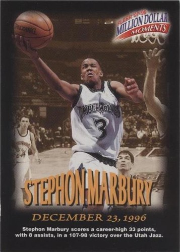 Stephon Marbury 1997-98 Fleer Thrill Seekers SGC 9.5 Timberwolves