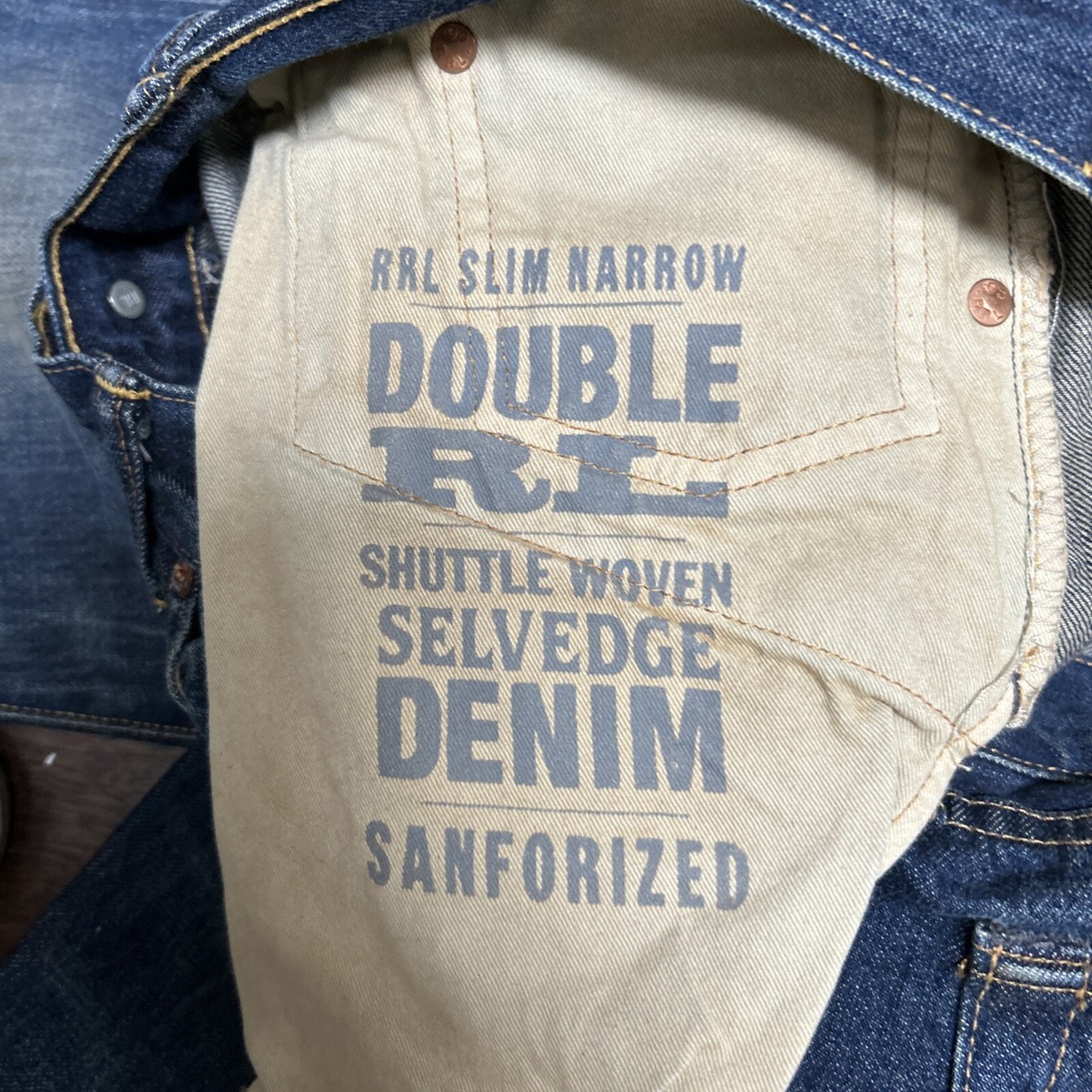サナンダ　　　　　　　　　　　　　　　　【RRL】 Double RL RRL DOUBLE RL ranch fit selvedge WOMENS size 27/32 japan