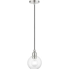 Livex Lighting 48971-91 Downtown Mini Pendant Brushed Nickel