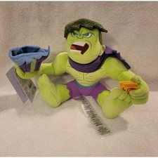 Hulk Winter Holiday Themed 8" Stuffed Plush Toy Disney Parks Marvel Avengers NWT