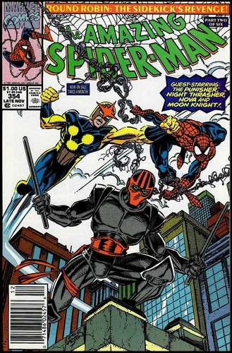 Amazing Spider-Man (1963 series) #354 Newsstand VF Cond. 1st Print (Marvel,1991)
