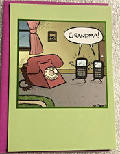 MOTHER'S DAY CARD RECYCLED PAPER GREETINGS "GRANDMA HAPPY MOTHER'S DAY TO..."