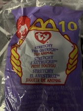 McDonald’s Happy Meal Ty Beanie Baby Stretchy the Ostrich with Happy Meal Bag