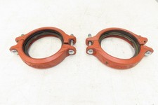 Victaulic 107N QuickVic 6" Rigid Coupling Grooved Pipe Fitting w/Gasket Lot of 2