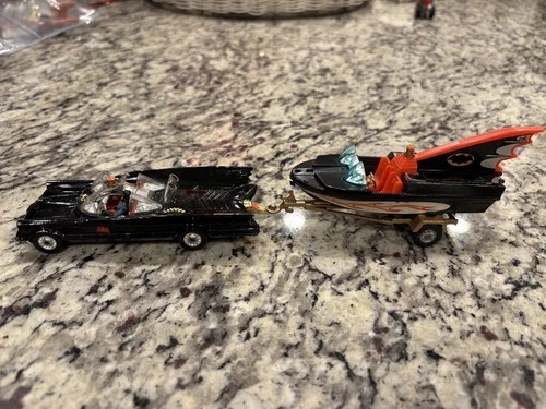 Vintage Corgi Toys Batmobile & Boat - Batman Only