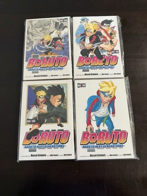 Boruto: Naruto Next Generations Volumes 2-5 Manga Set VIZ Media New In Plastic