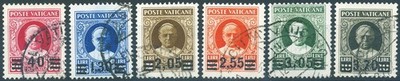 Vatikan 1934 Provisorische Serie Nr. 35/40 Zert. Blond Kat. 2.000  (U)