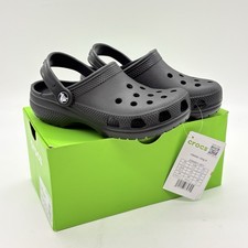 Crocs Classic Clog Boys Girls Kids Size 13 Black Comfort Slip-On Breathable Shoe