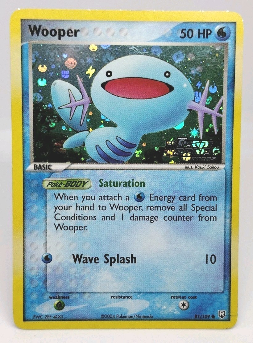 Wooper 81/109 Team Rocket Returns Reverse Holo Near Mint
