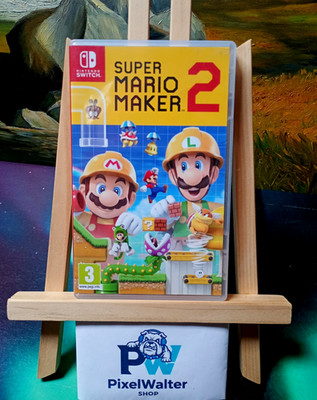 Super Mario Maker 2 - Nintendo Switch  HÜLLE MIT MÄNGELN COVER AUF SPANISCH