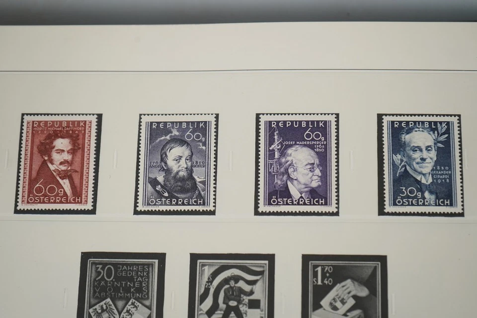 AUSTRIA 1950-1973 COLLECTION OF 425+ STAMPS & 2 SOUVENIR SHEETS IN SAFE ALBUM - Image 2 of 4