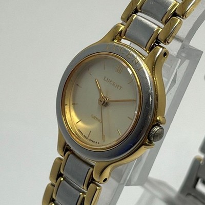 SEIKO Lucent 4N21-0340 Quartz Dress Watch, Two-Tone SS, Ladies