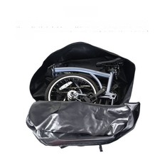 Folding Bike Travel Bag Black Oxford for Brompton For Dahon 14-16in 18-20in