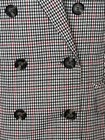 NEW~WAYF-Double Breasted-Black, Red & White Check "Finn" Blazer Large-MSRP $128 — photo 5