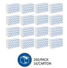 Genuine Joe GJO21100 Multifold Towels, 250 Sheets per Pack, 16 Pack
