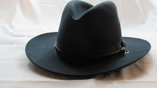 Rare Stratton F42 Sheriff Style Felt Hat 7 LO in GRAPHITE GRAY, Made in USA