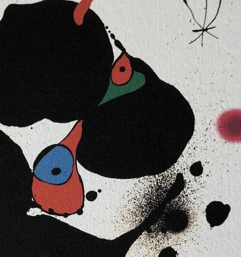 Joan Miró Lithografie Druck Limitierte Auflage Signiert & Nummeriert - Bild 4 von 4