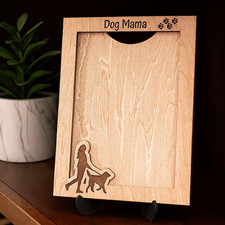 5x7 Wood Picture Frame Dog Mama Picture Frame Gift for Dog Owner Gift for Her