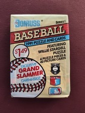 1991 DONRUSS Series I Jumbo Baseball ⚾ Pack With Ken Griffey on Bottom 